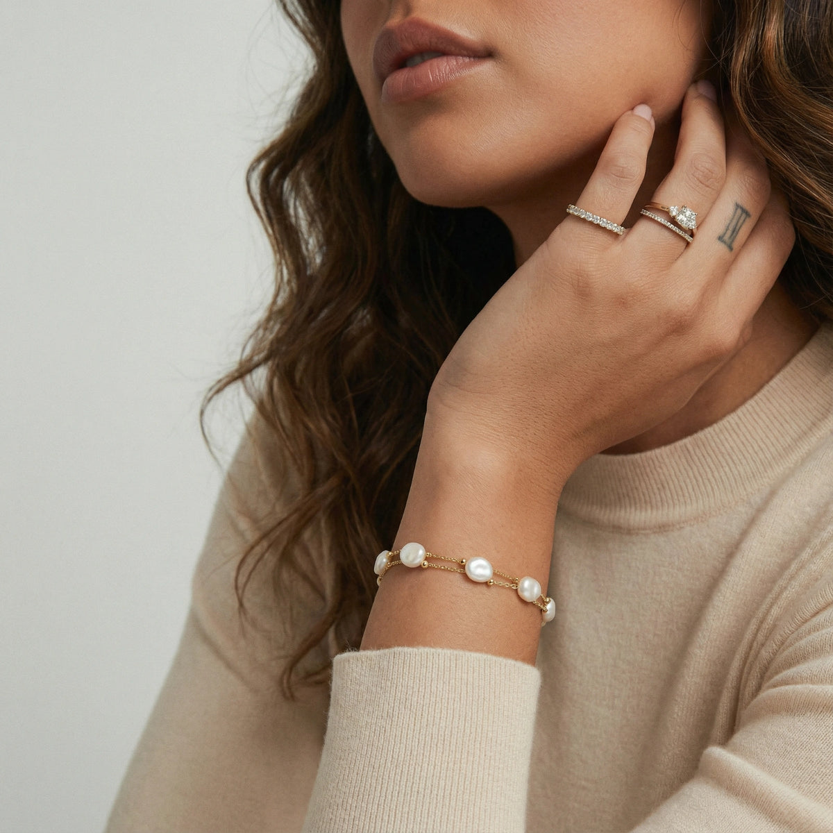 Baroque Pearl Layered Bracelet | L'atelier '92