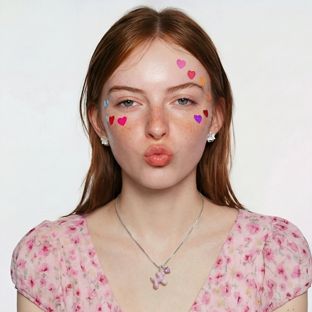Pink Puppy Heart Necklace | L'atelier '92