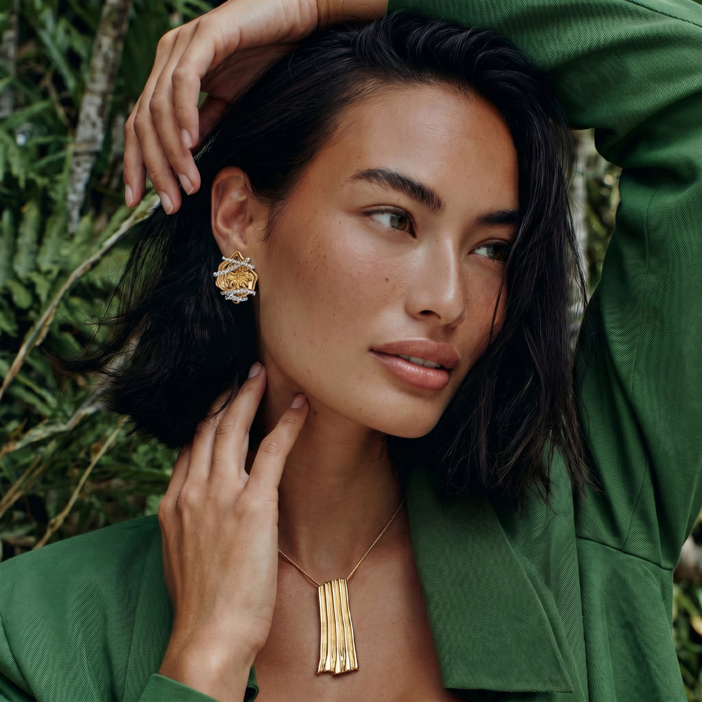 Rose Bloom Studs | L'atelier '92