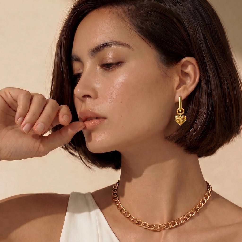 Sunray Heart Hoops | L'atelier '92