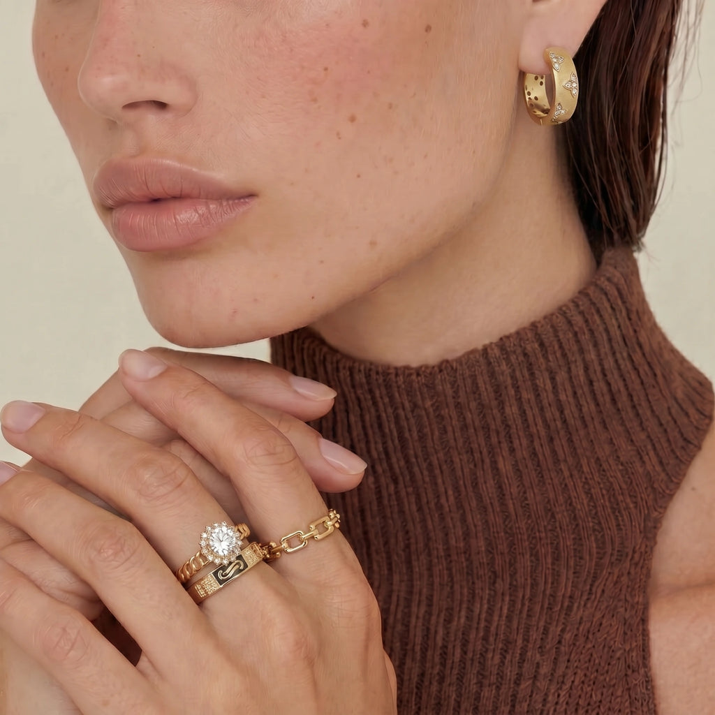 Golden Hour Chain Ring Set | L'atelier '92
