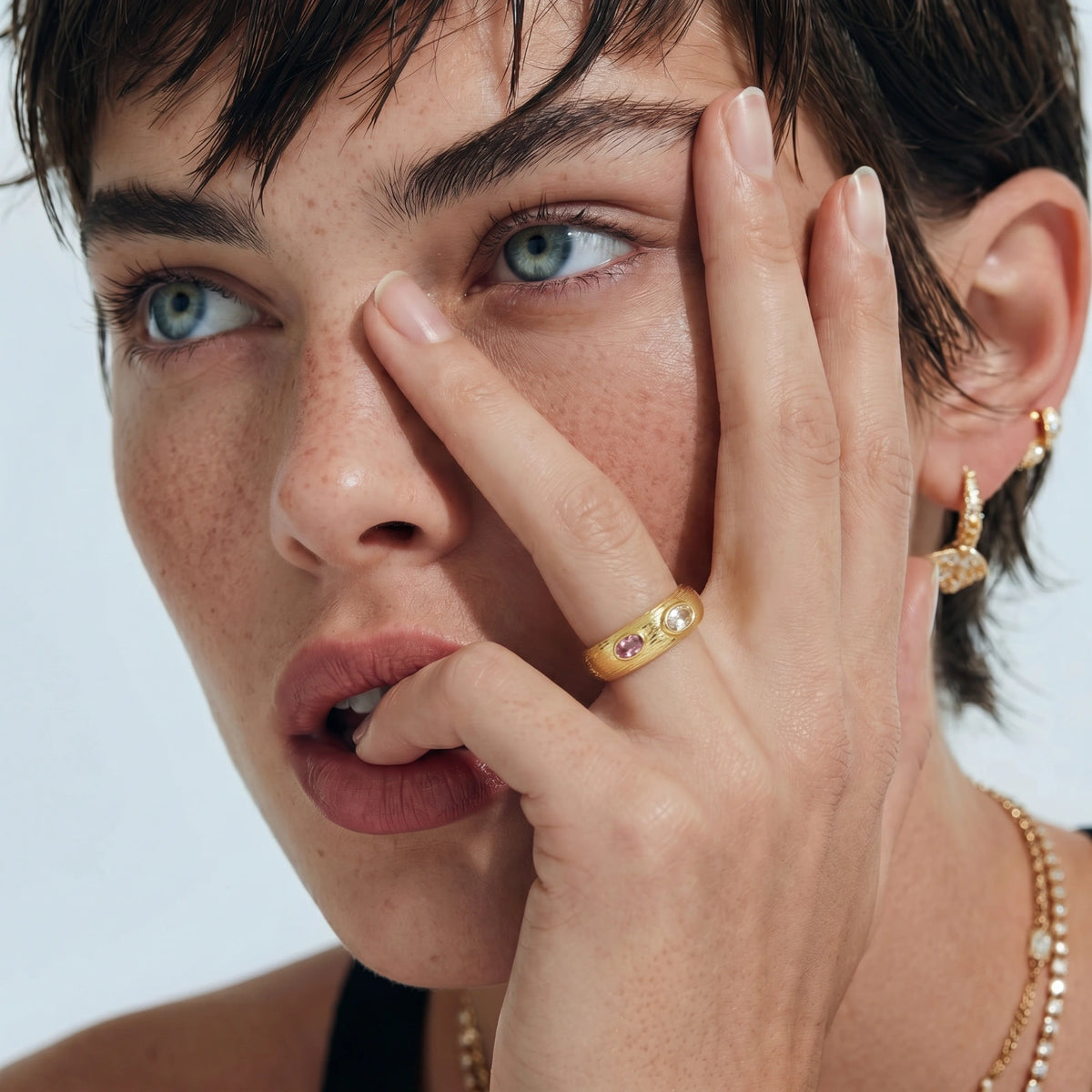 Dual Gem Statement Ring | L'atelier '92